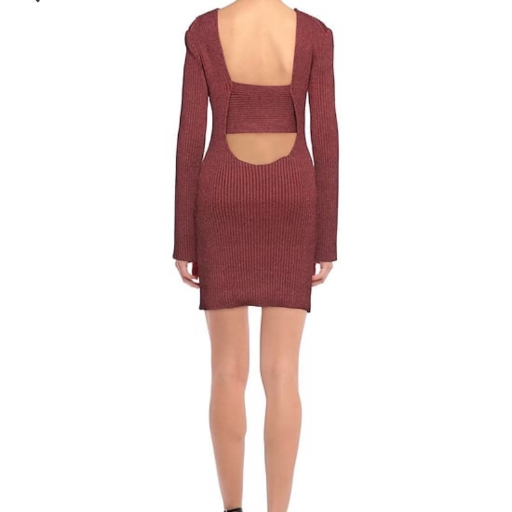 Bottega Veneta V-Neck Twist Knit Sweater Dress Women’s New - Picture 4 of 7